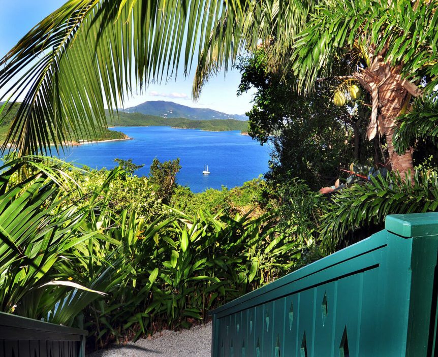 Stairs to cottage