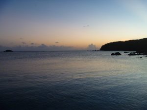salt pond bay sunset