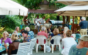 Best Deli/ Cafe on St. John: Pickles in Paradise (Coral Bay)Open Mic night in the yard at Pickles in Paradise Coral Bay