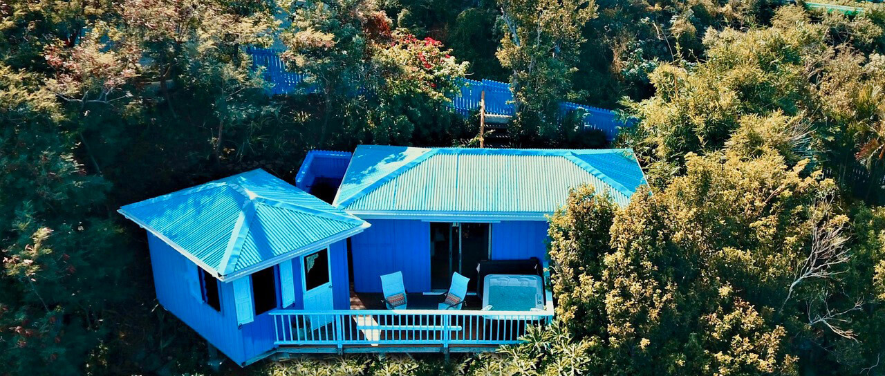 Aerial view of Lily Cottage